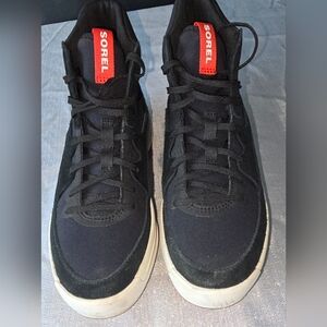 Sorel Womens Black Hightop Boots Size 8. Worn Once.